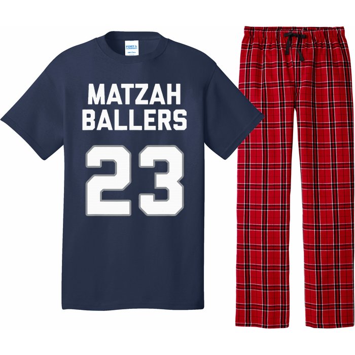 Matzah Baller 23 Funny Jewish Matzo Ball Pun Basketball Team Pajama Set