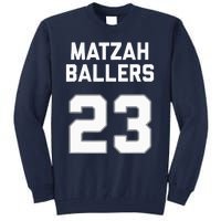 Matzah Baller 23 Funny Jewish Matzo Ball Pun Basketball Team Tall Sweatshirt