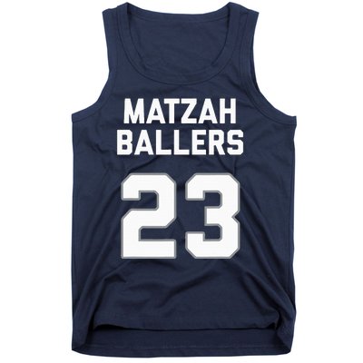 Matzah Baller 23 Funny Jewish Matzo Ball Pun Basketball Team Tank Top