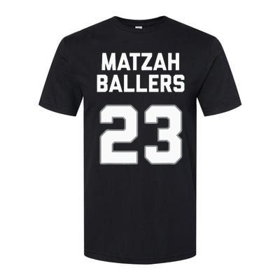 Matzah Baller 23 Funny Jewish Matzo Ball Pun Basketball Team Softstyle CVC T-Shirt