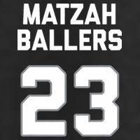 Matzah Baller 23 Funny Jewish Matzo Ball Pun Basketball Team 7 Panel Mesh Trucker Snapback Hat