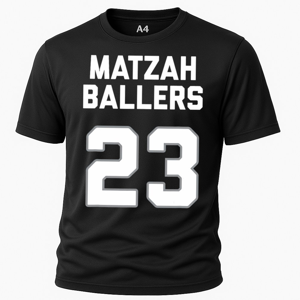 Matzah Baller 23 Funny Jewish Matzo Ball Pun Basketball Team Cooling Performance Crew T-Shirt