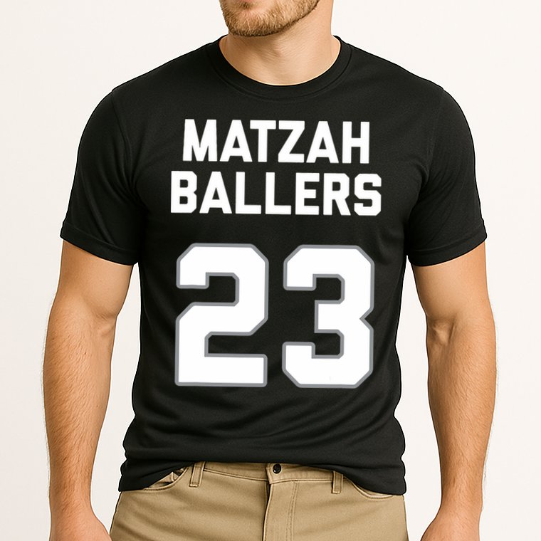 Matzah Baller 23 Funny Jewish Matzo Ball Pun Basketball Team Cooling Performance Crew T-Shirt