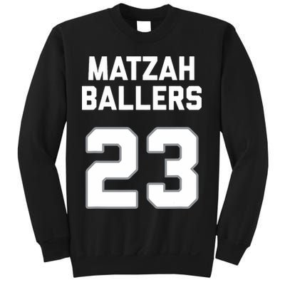 Matzah Baller 23 Funny Jewish Matzo Ball Pun Basketball Team Sweatshirt