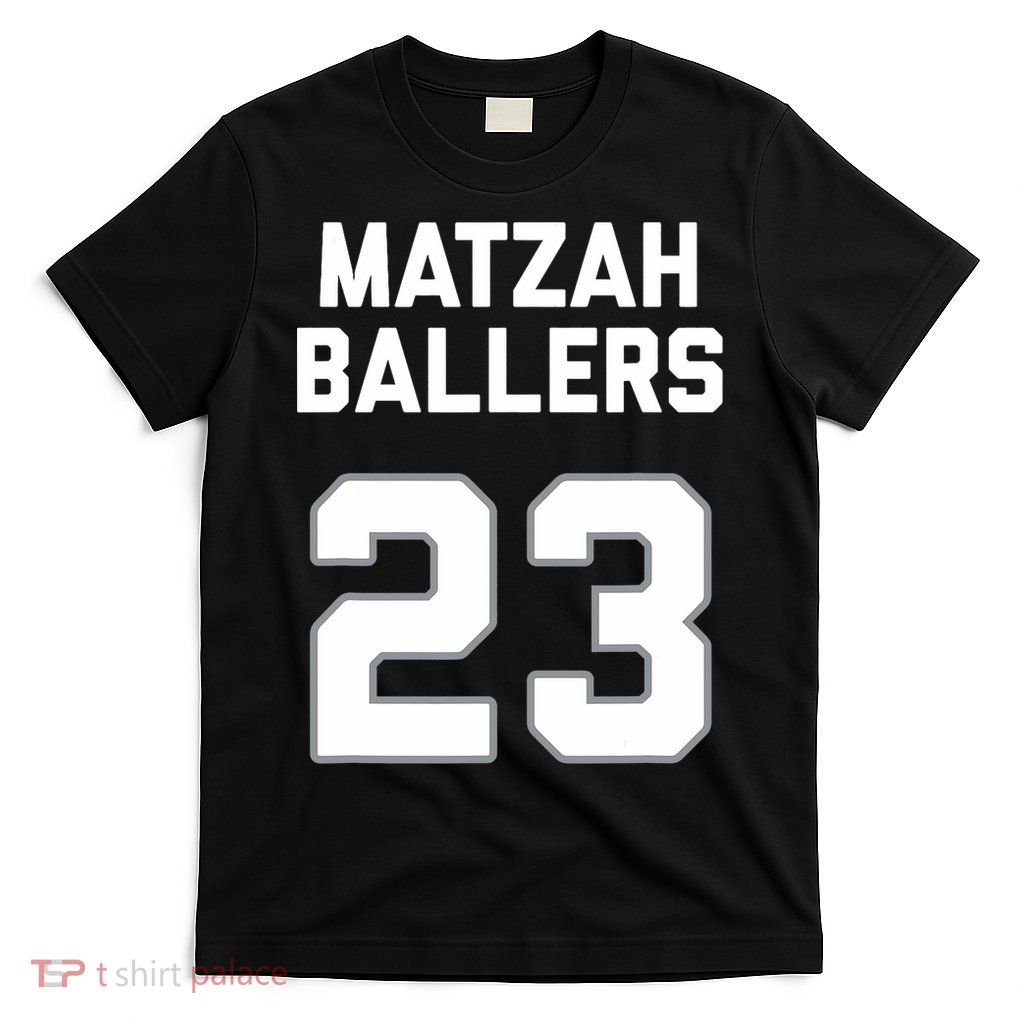 Matzah Baller 23 Funny Jewish Matzo Ball Pun Basketball Team T-Shirt