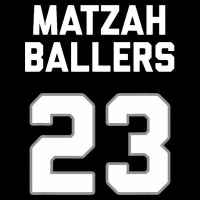 Matzah Baller 23 Funny Jewish Matzo Ball Pun Basketball Team T-Shirt