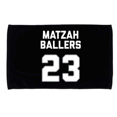Matzah Baller 23 Funny Jewish Matzo Ball Pun Basketball Team Microfiber Hand Towel