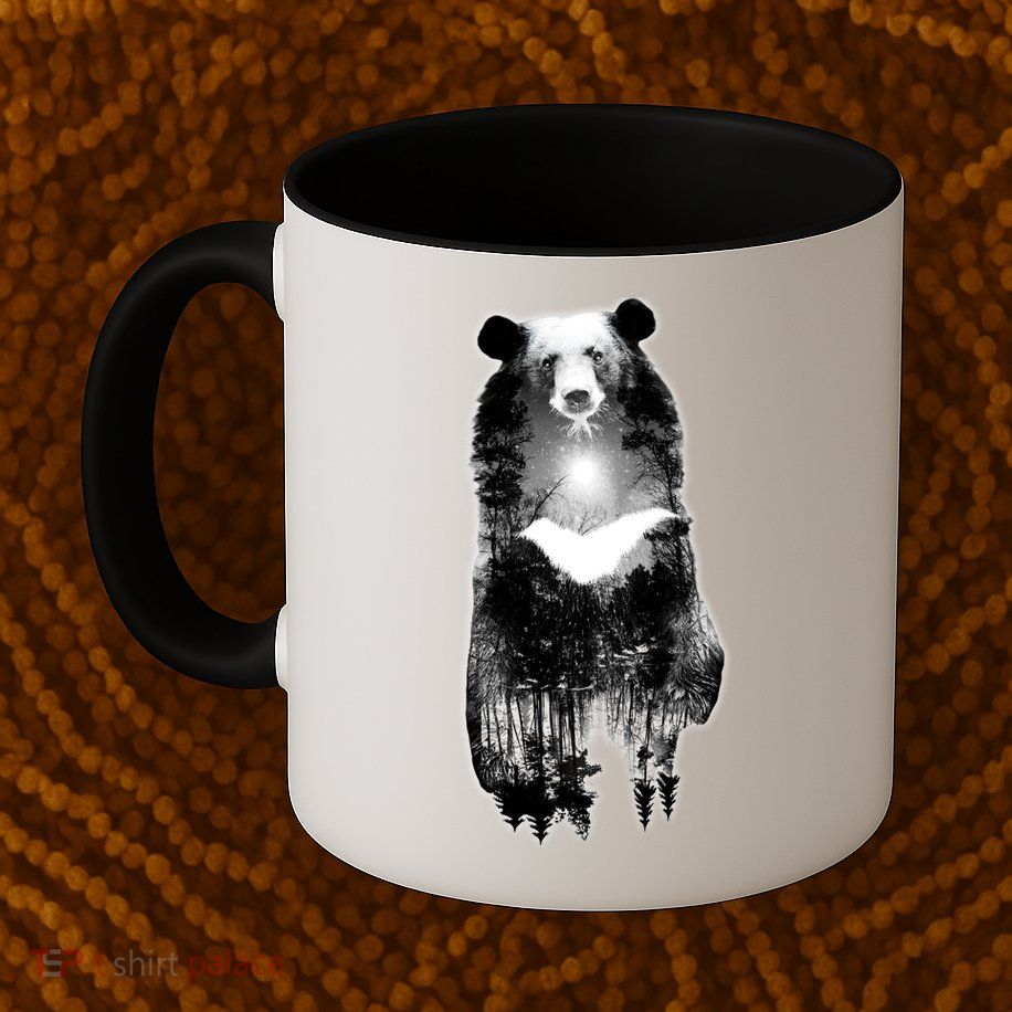 Moon Bear Wilderness Double Exposure Mug