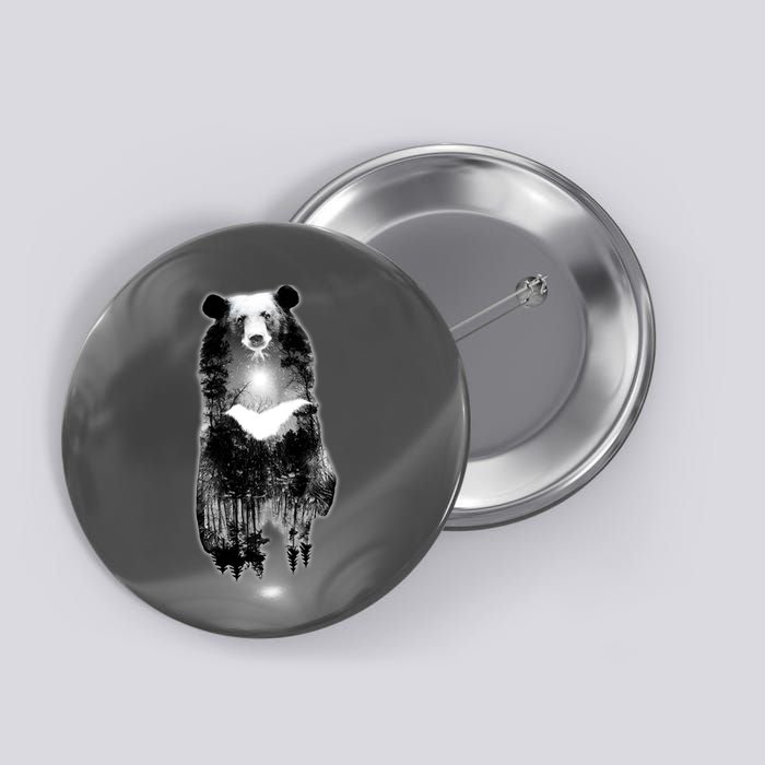 Moon Bear Wilderness Double Exposure Button