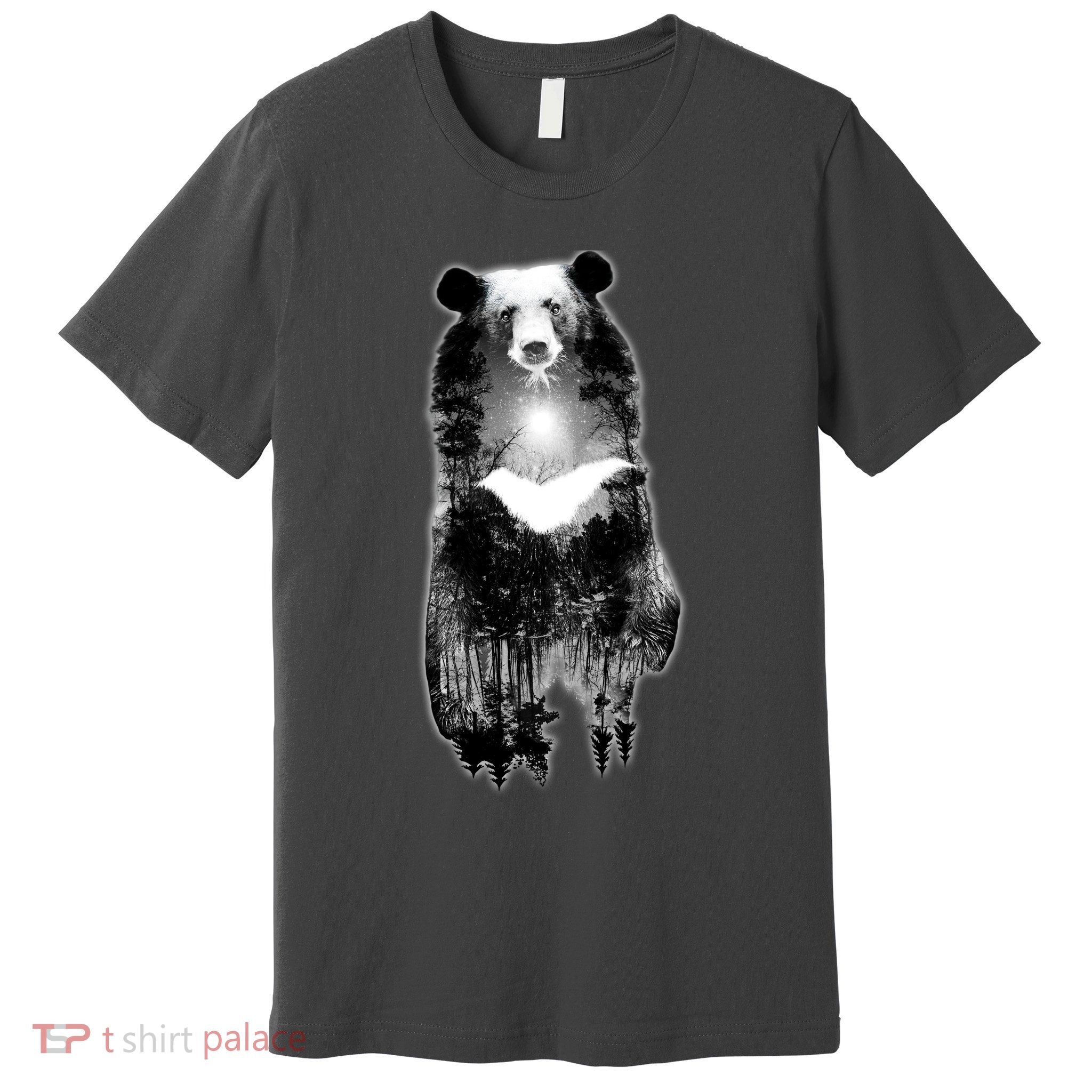 Moon Bear Wilderness Double Exposure Premium T-Shirt
