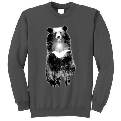 Moon Bear Wilderness Double Exposure Tall Sweatshirt