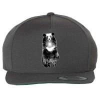 Moon Bear Wilderness Double Exposure Wool Snapback Cap