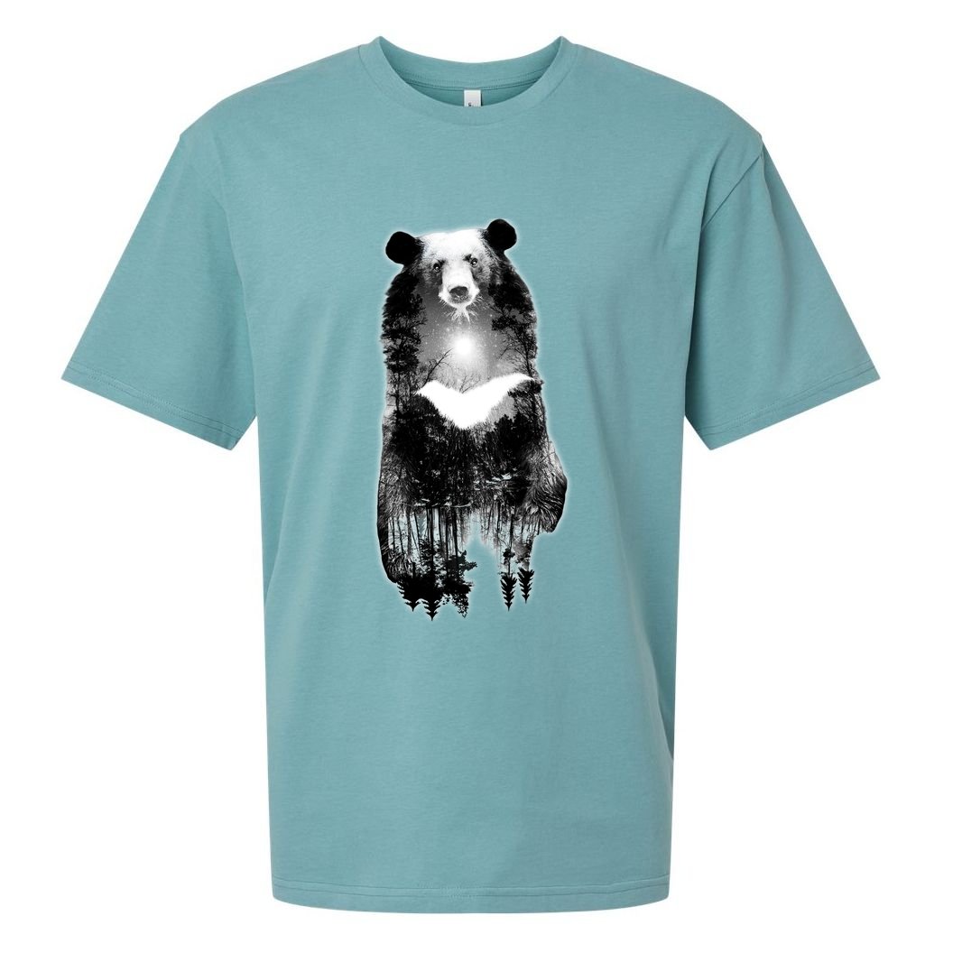 Moon Bear Wilderness Double Exposure Sueded Cloud Jersey T-Shirt