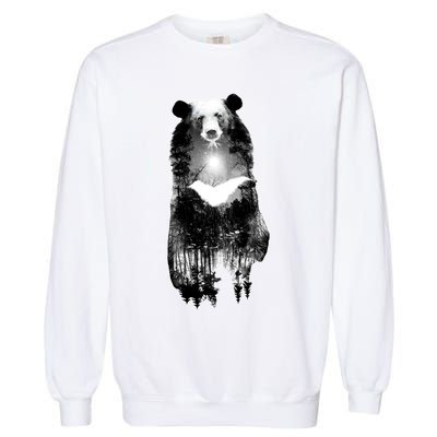 Moon Bear Wilderness Double Exposure Garment-Dyed Sweatshirt