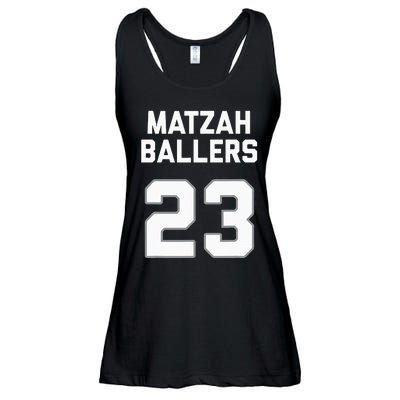 Matzah Baller 23 Jewish Matzo Ball Pun Basketball Team Ladies Essential Flowy Tank