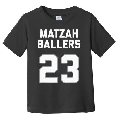 Matzah Baller 23 Jewish Matzo Ball Pun Basketball Team Toddler T-Shirt