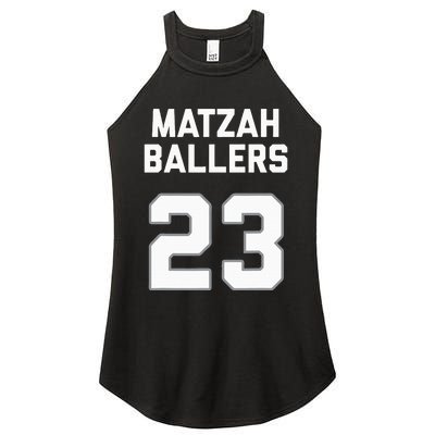 Matzah Baller 23 Jewish Matzo Ball Pun Basketball Team Women's Perfect Tri Rocker Tank