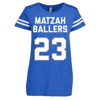 Matzah Baller 23 Jewish Matzo Ball Pun Basketball Team Enza Ladies Jersey Football T-Shirt