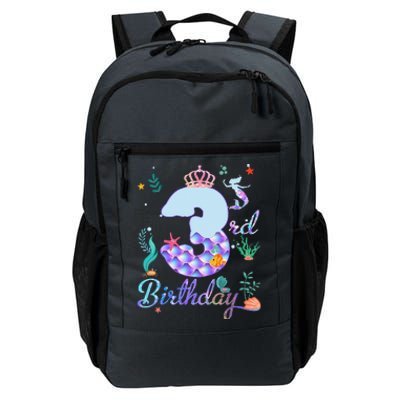 Mermaid Birthday 3 Years Old 3rd Birthday Gifts Ns Daily Commute Backpack