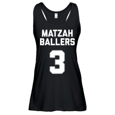 Matzah Baller 3 Funny Jewish Matzo Ball Pun Basketball Team Ladies Essential Flowy Tank