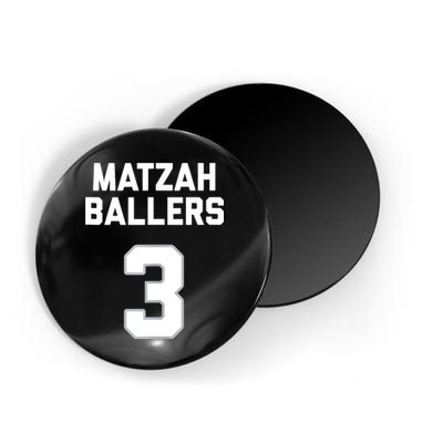 Matzah Baller 3 Funny Jewish Matzo Ball Pun Basketball Team Magnet