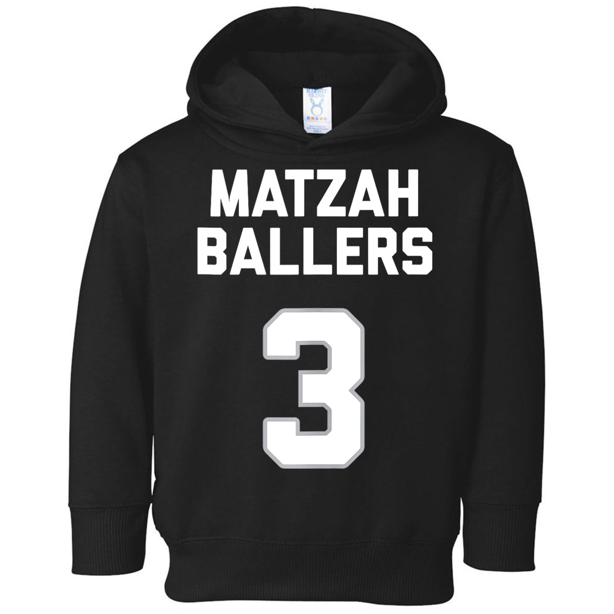 Matzah Baller 3 Funny Jewish Matzo Ball Pun Basketball Team Toddler Hoodie