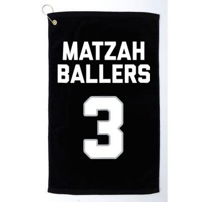 Matzah Baller 3 Funny Jewish Matzo Ball Pun Basketball Team Golf Towel