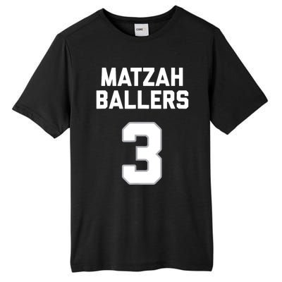 Matzah Baller 3 Funny Jewish Matzo Ball Pun Basketball Team Tall Fusion ChromaSoft Performance T-Shirt