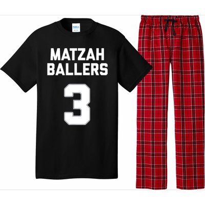 Matzah Baller 3 Funny Jewish Matzo Ball Pun Basketball Team Pajama Set