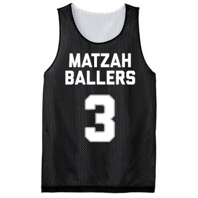 Matzah Baller 3 Funny Jewish Matzo Ball Pun Basketball Team Mesh Reversible Basketball Jersey Tank