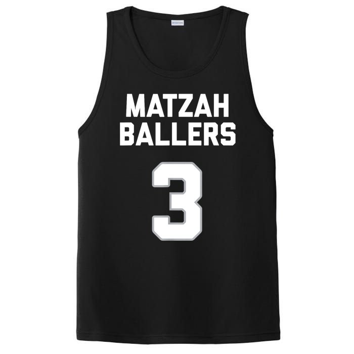 Matzah Baller 3 Funny Jewish Matzo Ball Pun Basketball Team PosiCharge Competitor Tank