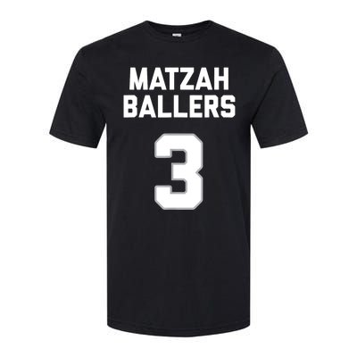 Matzah Baller 3 Funny Jewish Matzo Ball Pun Basketball Team Softstyle CVC T-Shirt