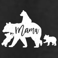Mama Bear 3 Baby Bear Cubs Following Riding On Back TShirt TShirt 7 Panel Mesh Trucker Snapback Hat