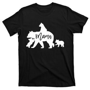 Mama Bear 3 Baby Bear Cubs Following Riding On Back TShirt TShirt T-Shirt