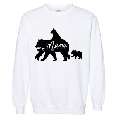 Mama Bear 3 Baby Bear Cubs Following Riding On Back TShirt TShirt Garment-Dyed Sweatshirt