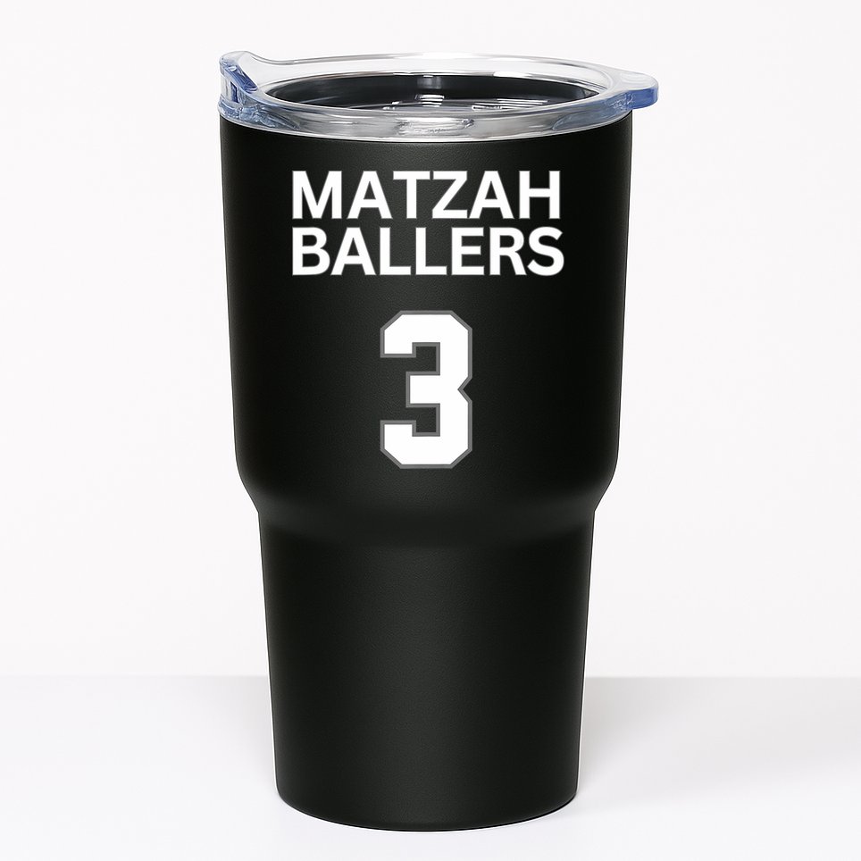 Matzah Ballers 3 Funny Jewish Pun Basketball Team Jersey Tumbler