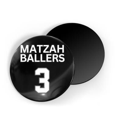 Matzah Ballers 3 Funny Jewish Pun Basketball Team Jersey Magnet