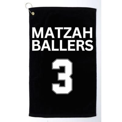 Matzah Ballers 3 Funny Jewish Pun Basketball Team Jersey Golf Towel