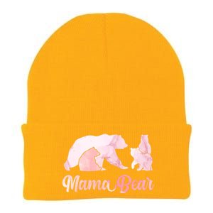 Mama Bear 3 Cubs Mom Bear Awesome Camping Gift Knit Cap Winter Beanie