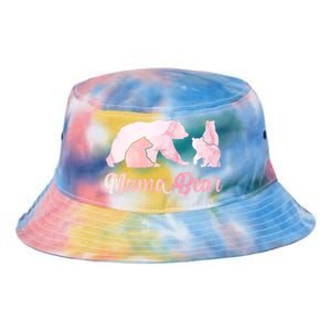 Mama Bear 3 Cubs Mom Bear Awesome Camping Gift Tie Dye Newport Bucket Hat