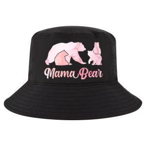 Mama Bear 3 Cubs Mom Bear Awesome Camping Gift Cool Comfort Performance Bucket Hat