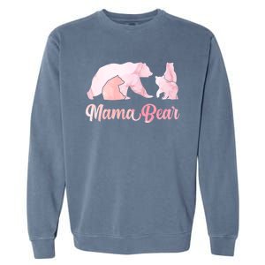 Mama Bear 3 Cubs Mom Bear Awesome Camping Gift Garment-Dyed Sweatshirt