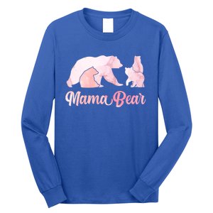 Mama Bear 3 Cubs Mom Bear Awesome Camping Gift Long Sleeve Shirt