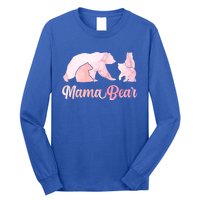 Mama Bear 3 Cubs Mom Bear Awesome Camping Gift Long Sleeve Shirt