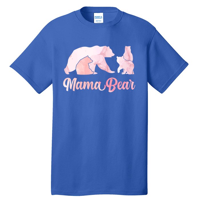 Mama Bear 3 Cubs Mom Bear Awesome Camping Gift Tall T-Shirt