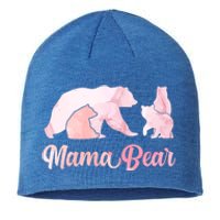 Mama Bear 3 Cubs Mom Bear Awesome Camping Gift Sustainable Beanie