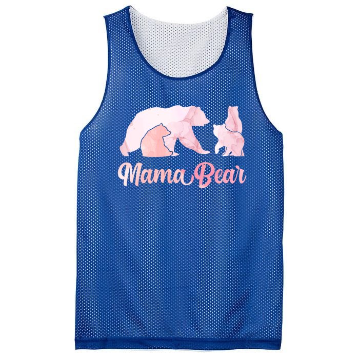 Mama Bear 3 Cubs Mom Bear Awesome Camping Gift Mesh Reversible Basketball Jersey Tank