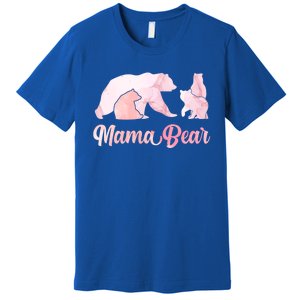 Mama Bear 3 Cubs Mom Bear Awesome Camping Gift Premium T-Shirt