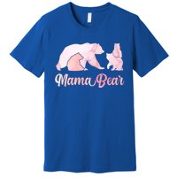 Mama Bear 3 Cubs Mom Bear Awesome Camping Gift Premium T-Shirt