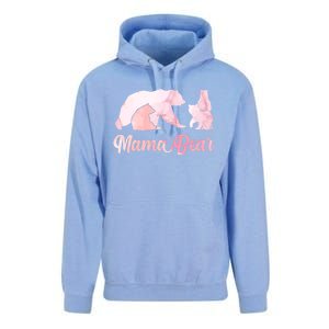 Mama Bear 3 Cubs Mom Bear Awesome Camping Gift Unisex Surf Hoodie